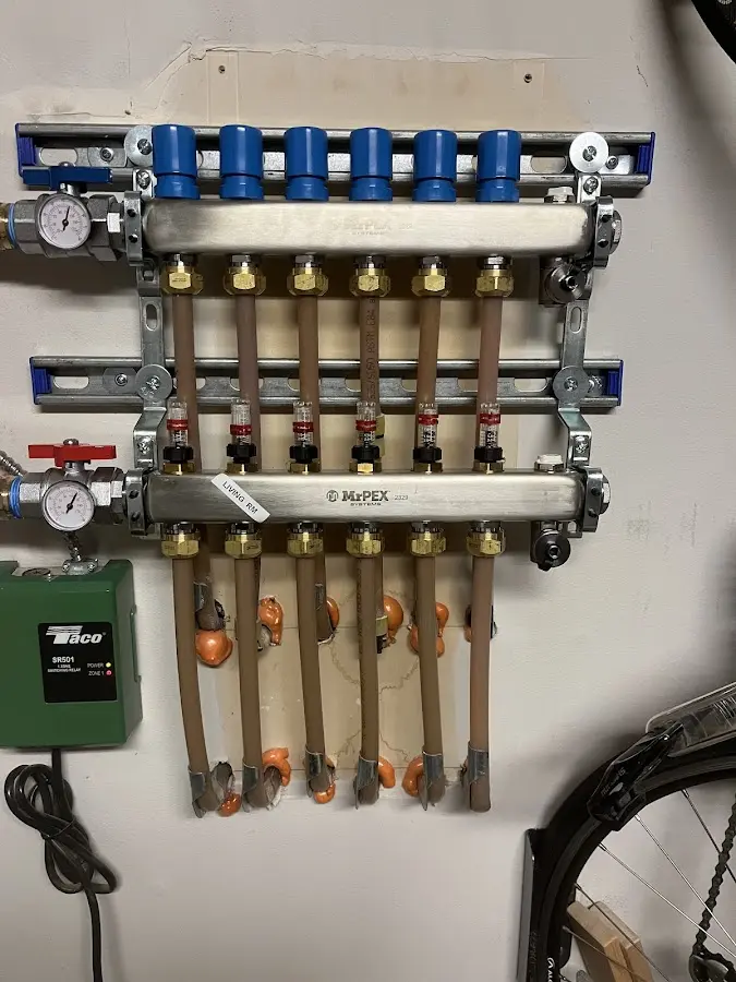 Plumber performing Gas Line Installation at a residential property in Brookdale